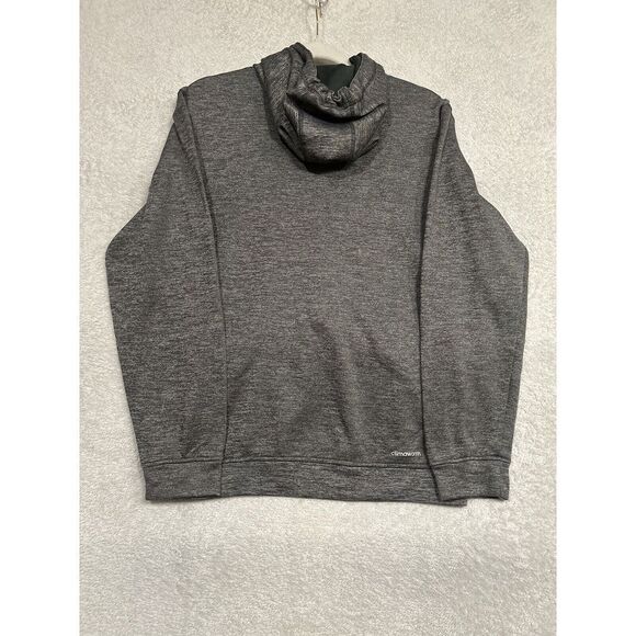 Adidas Hoodie Logo‎ Pull Over Sports Sweatshirt,  Gray Womens Small - Picture 3 of 12